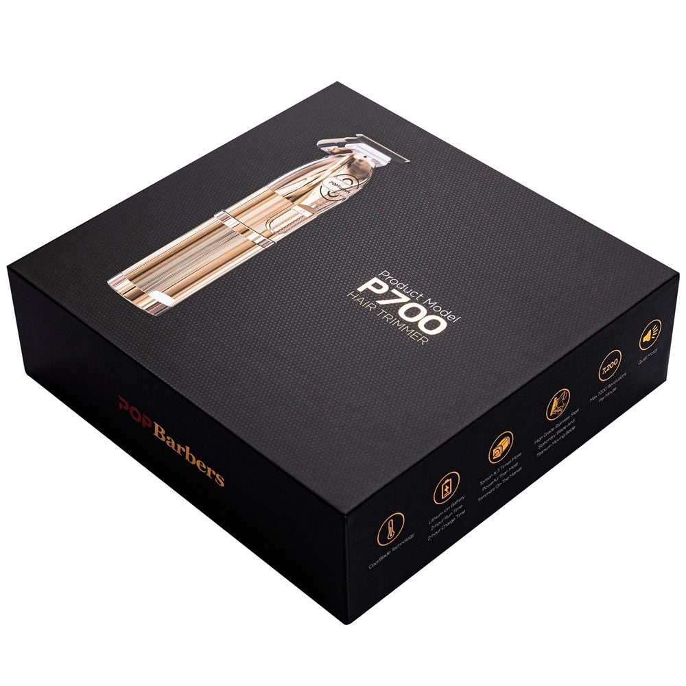 Masina de contur - POP BARBERS Skeleton - 7.200 RPM - Gold