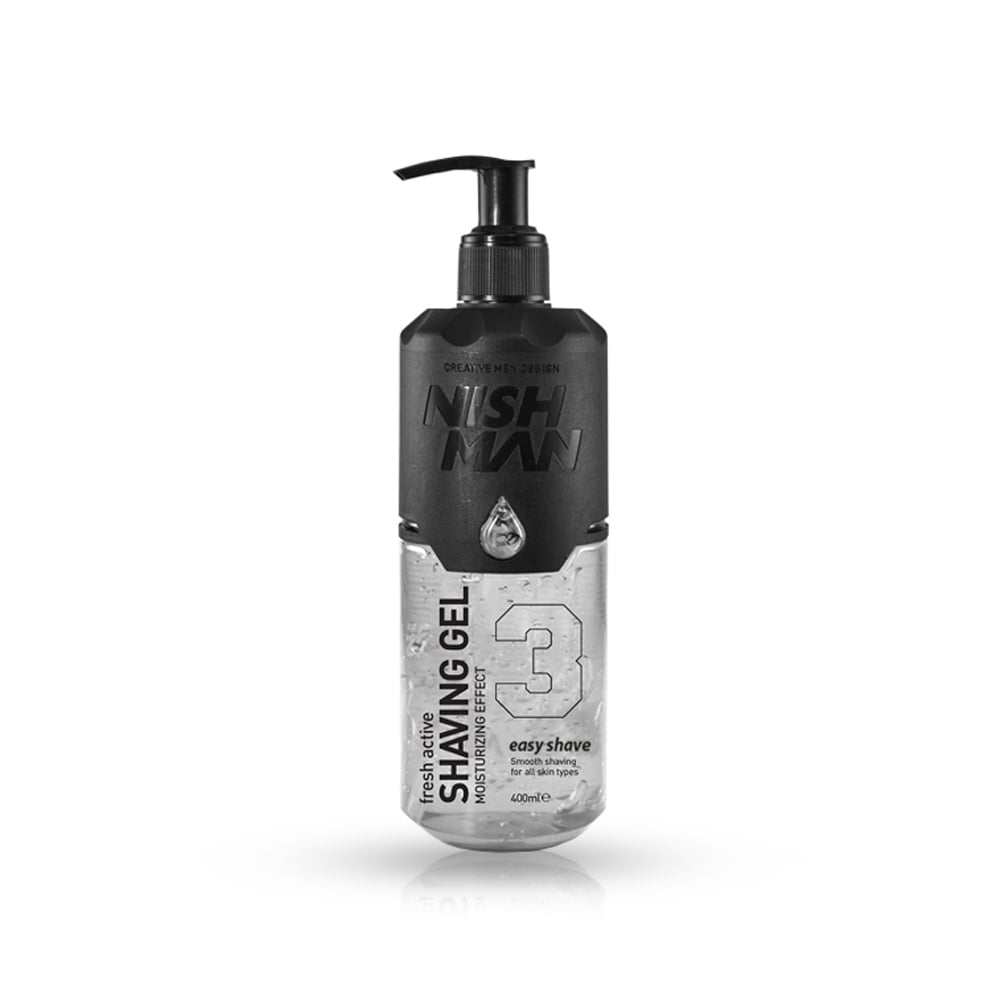 Gel de ras - NISH MAN transparent EASY SHAVE - 400 ml