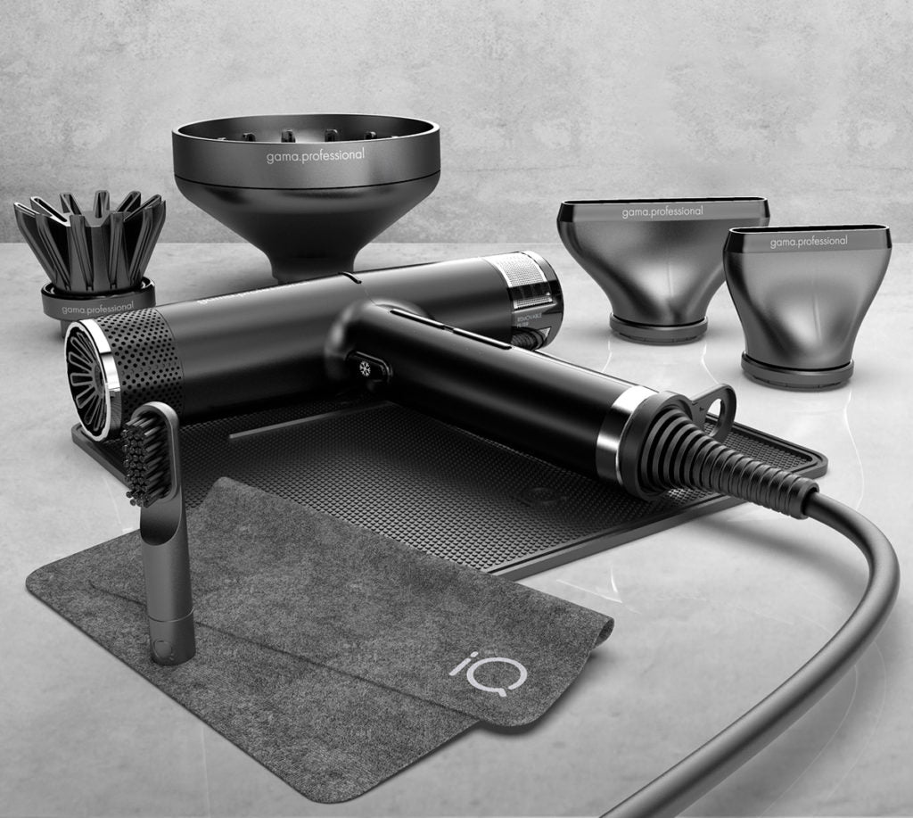 Uscator de par - GA.MA PROFESIONAL IQ2 120.000 RPM - Negru