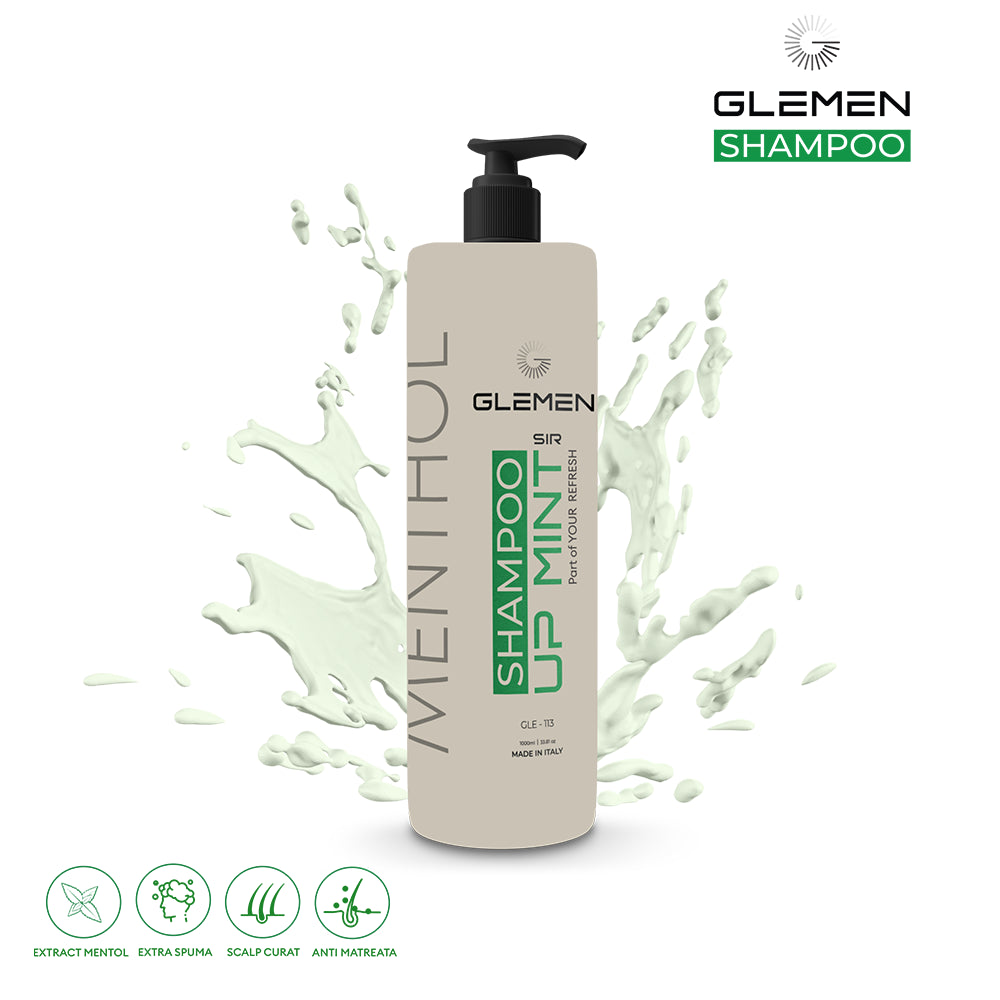 Sampon pentru par - GLEMEN - Menthol - 1000 ml