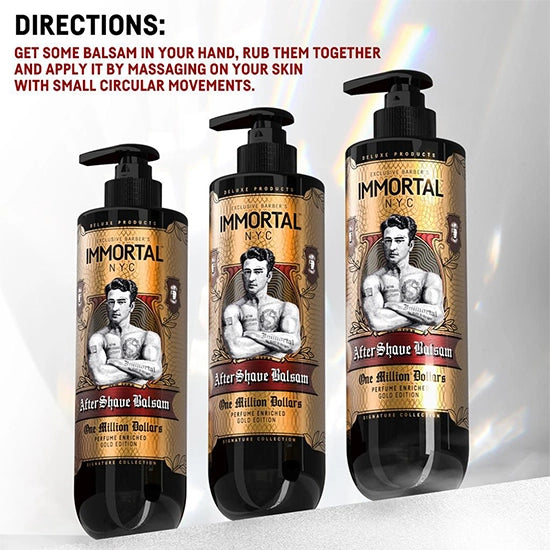 After shave balsam - IMMORTAL - One Million Dollars - 500 ml