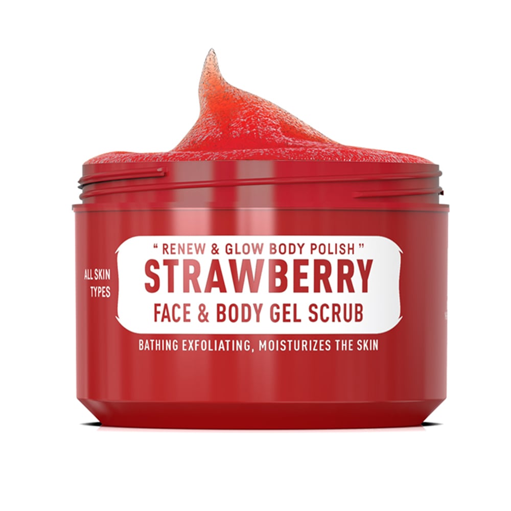 Scrub gel - IMMORTAL - Strawberry - pentru fata si corp - 300 ml