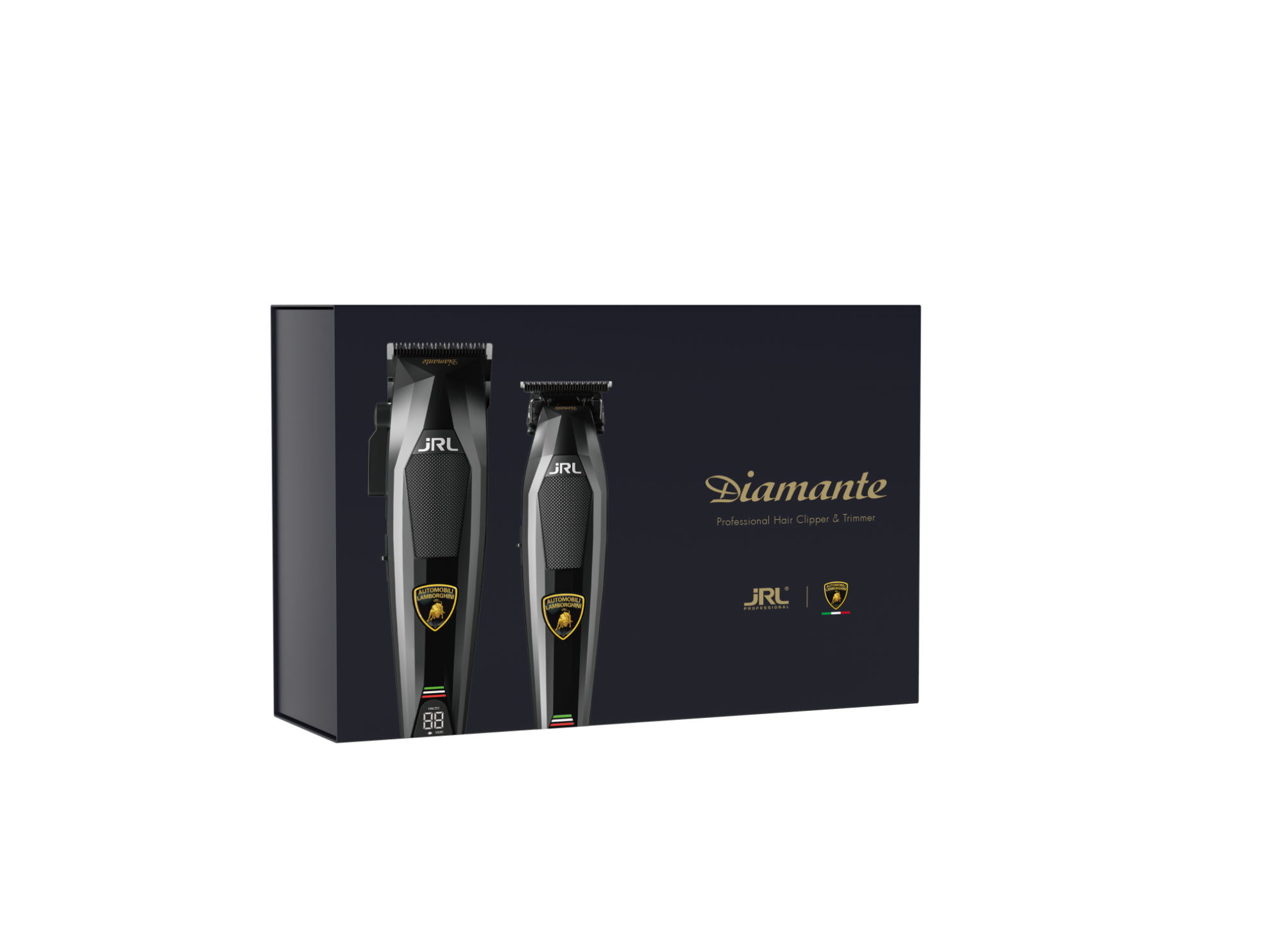 Set JRL Profesional - Lamborghini Diamante- Masina de tuns 2025C + Masina de contur 2025T - Black - fara fir