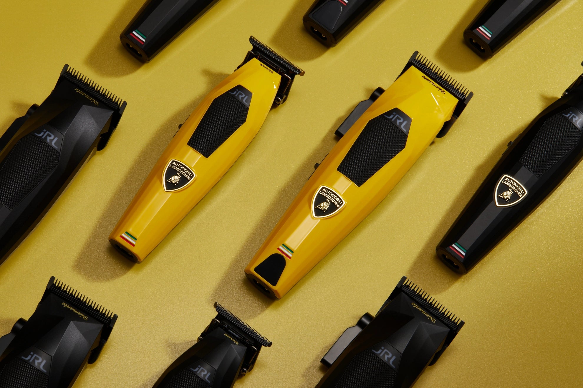 Set JRL Profesional -Lamborghini Diamante - Masina de tuns 2025C + Masina de contur 2025T - Yellow - fara fir