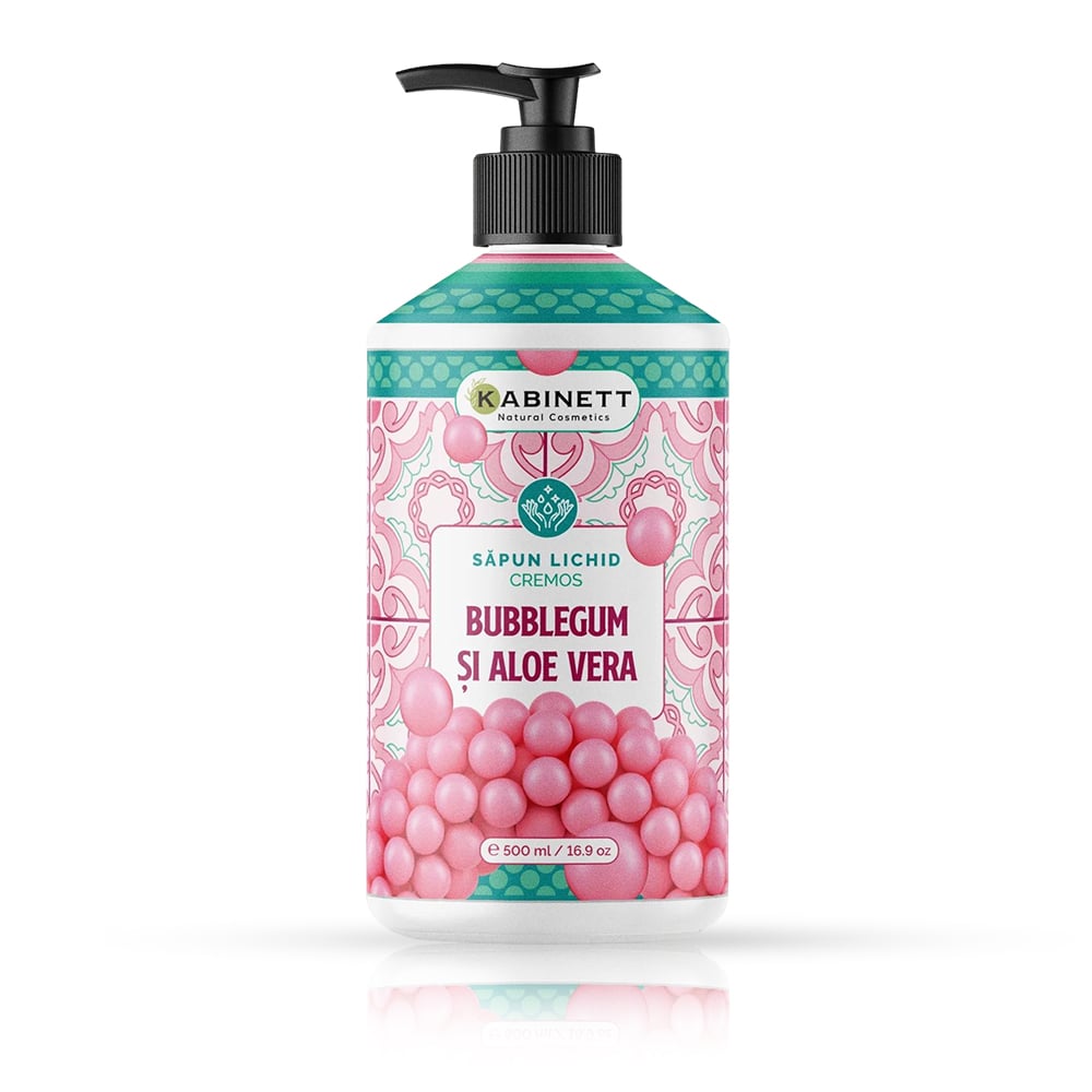 Sapun Lichid - KABINETT - 500 ml - Bubblegum si Aloe Vera