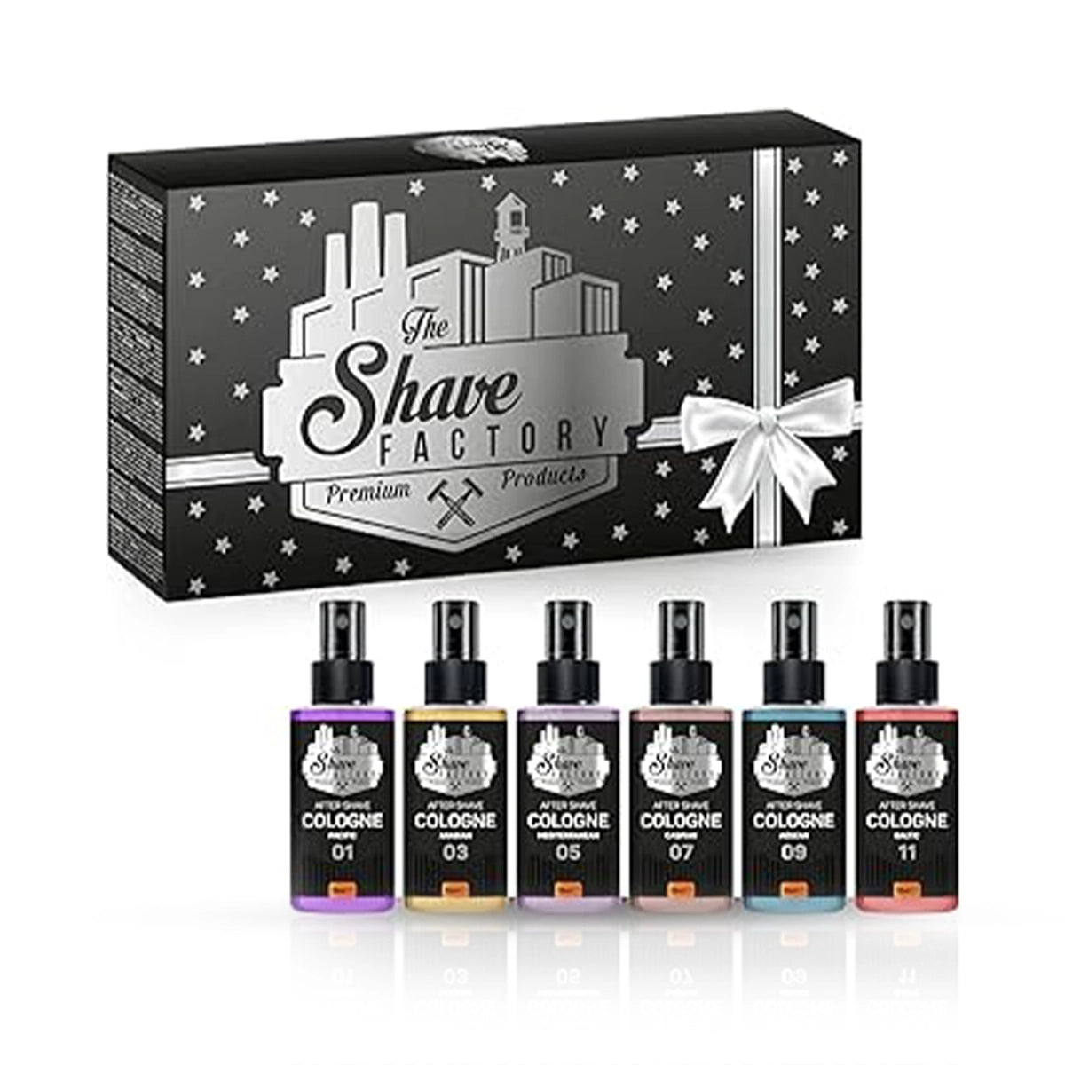 Set Cadou Premium - SHAVE FACTORY - 6x After Shave 50 ml - silver