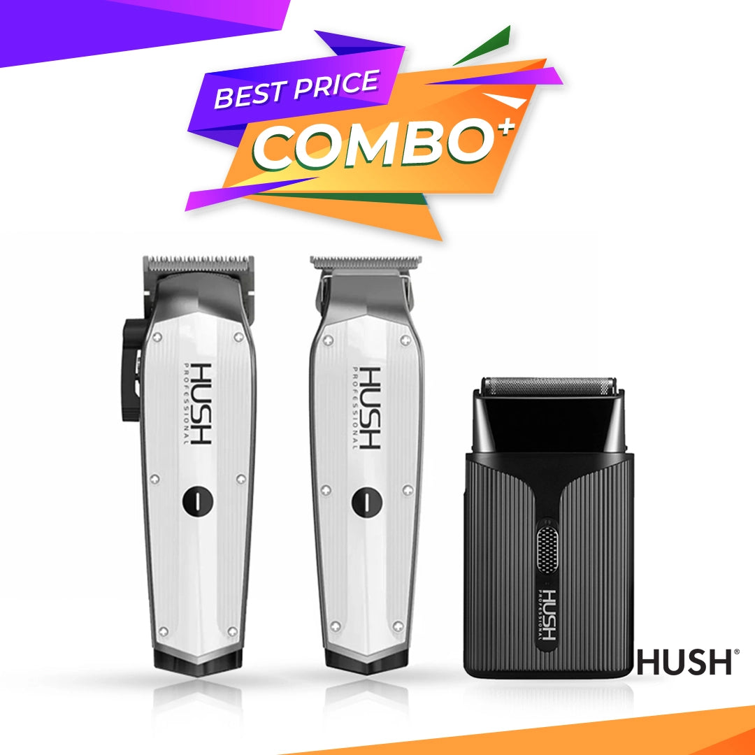 Set HUSH - Masina de tuns HU22C + Masina de contur HU22T + Masina de ras V2
