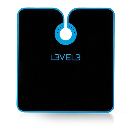 Pelerina frizerie/coafor - L3VEL3 - guler neopren - neagra cu tiv albastru