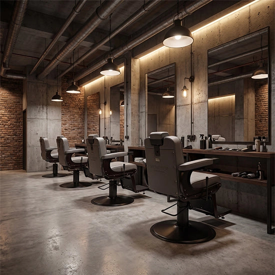 Scaun frizerie - MENOSER - New York - Gri