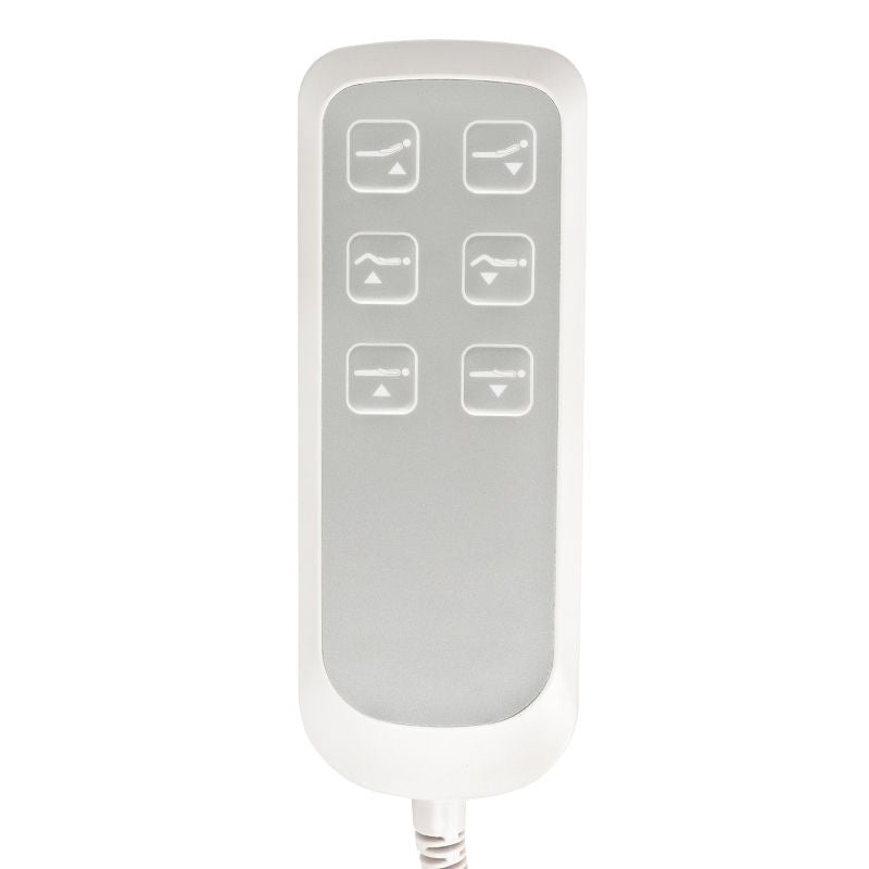 Scaun cosmetic electric lux 273b + taburet 304 alb