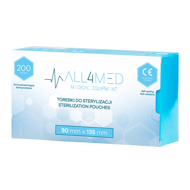 Pungi sterilizare All4med 90mm x 135mm 200buc