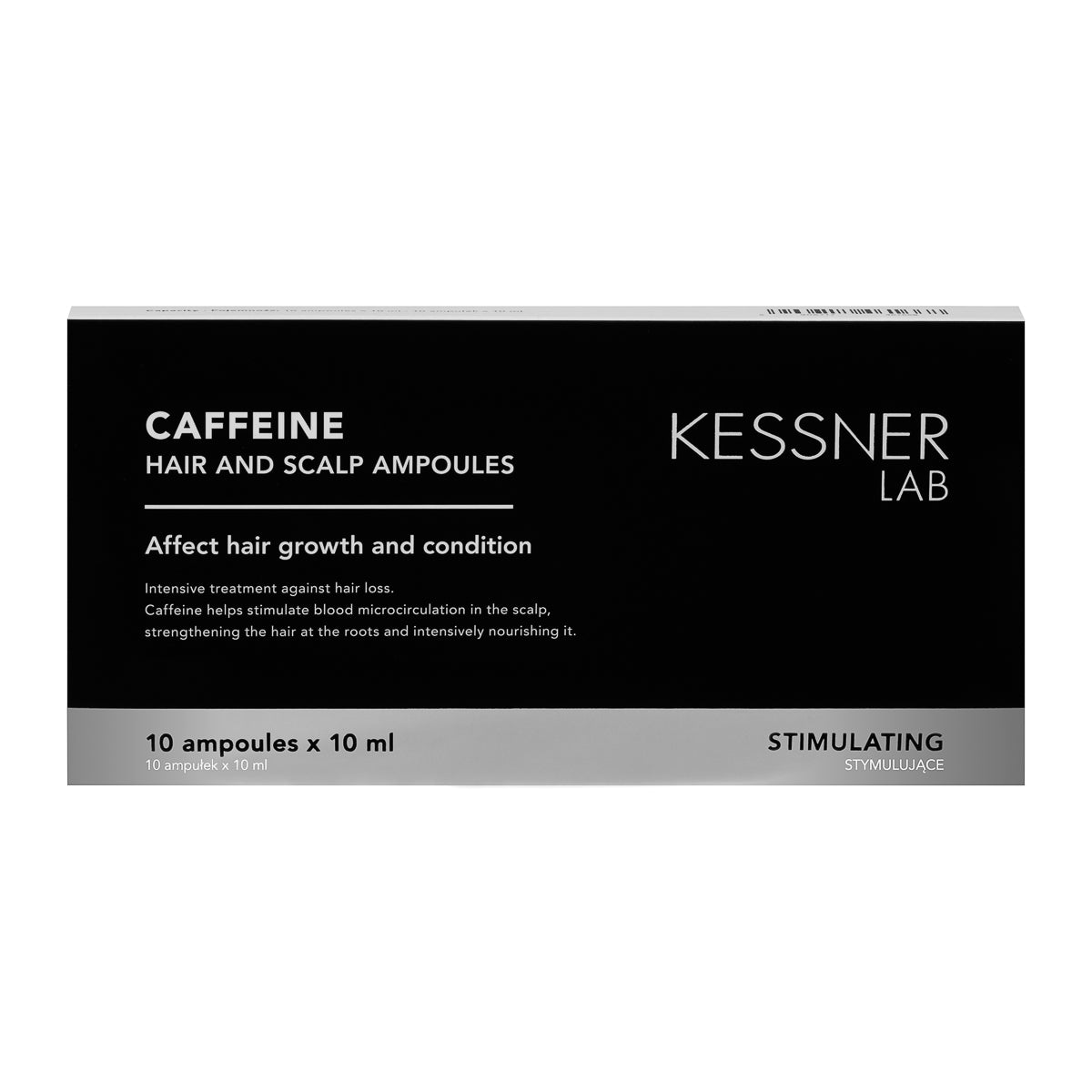 Set Perie de păr flexibilă O-327 mov și Fiole cu cafeină Kessner Lab