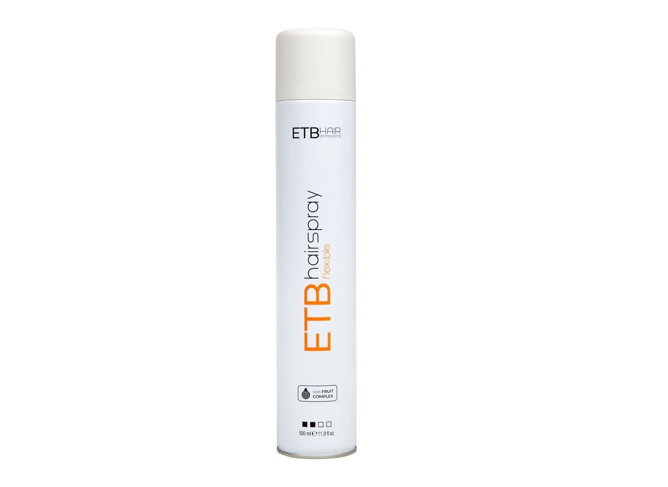 ETB Hair Fixativ Profesional De Păr Cu Fixare Flexibilă, Cantitate: 500ml