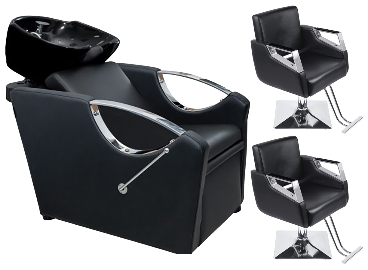 Kit mobilier coafor Yoshimoto scafa + 2 scaune K02