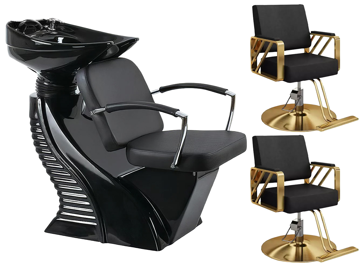 Kit mobilier coafor Yoshimoto scafa + 2 scaune K01