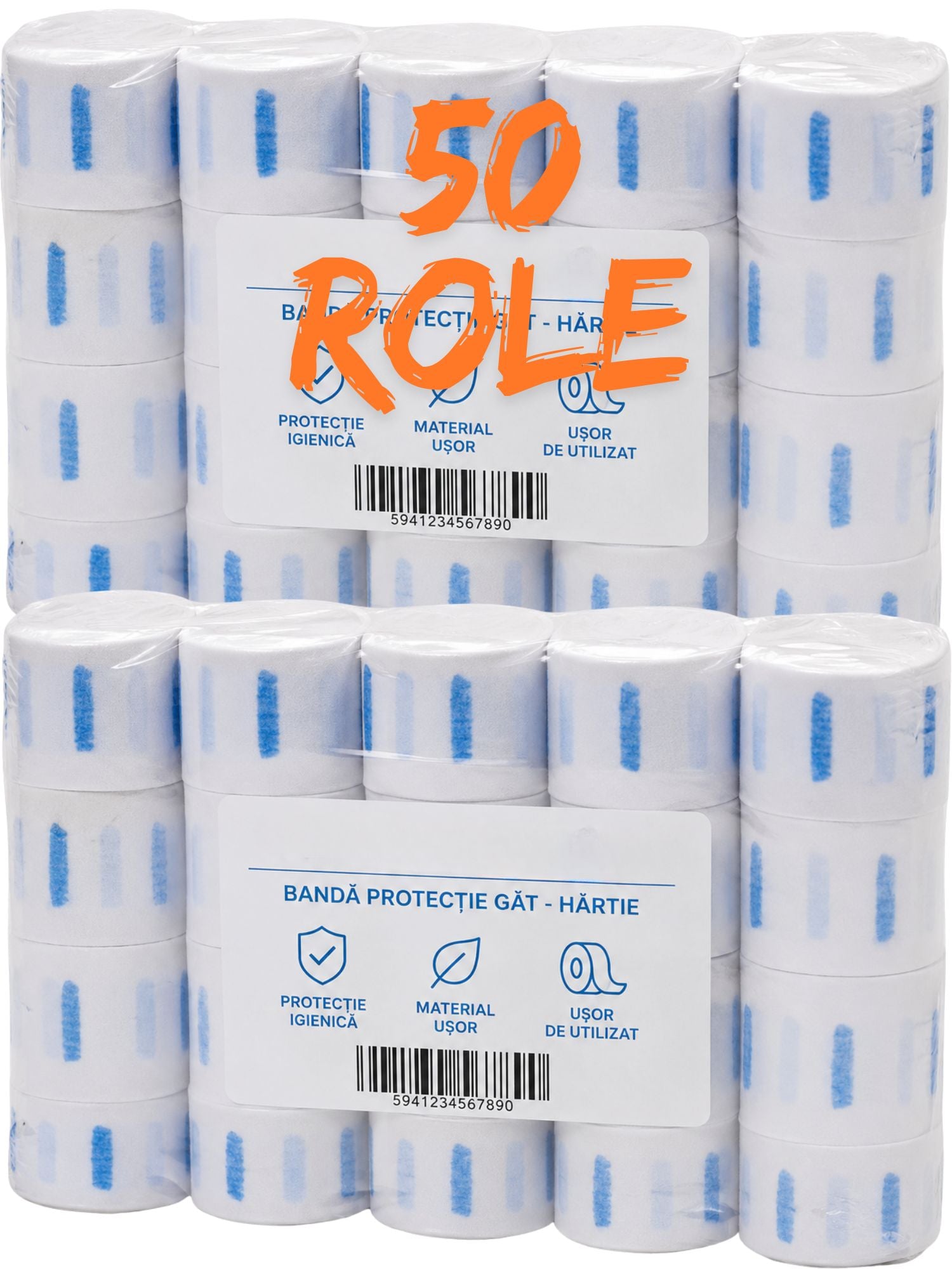 Set 50x role guler pentru frizerie