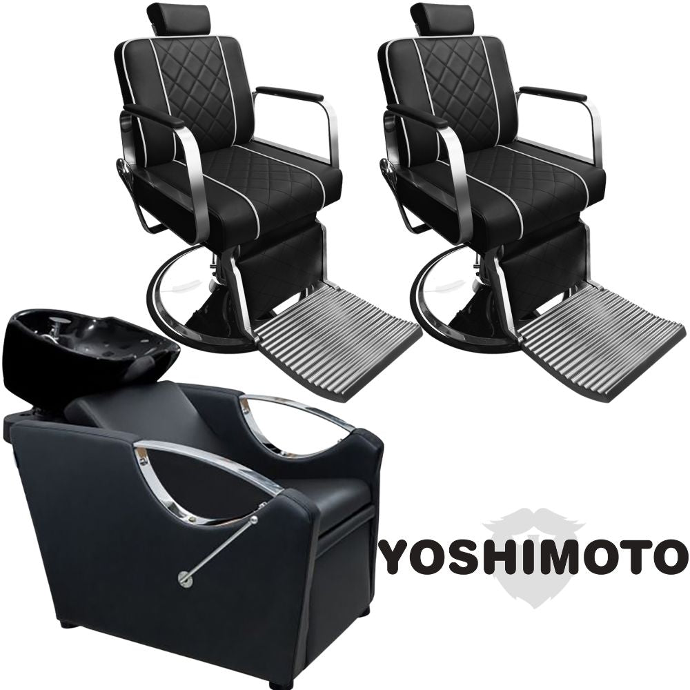 Kit mobilier frizerie Yoshimoto scafa + 2 scaune K08
