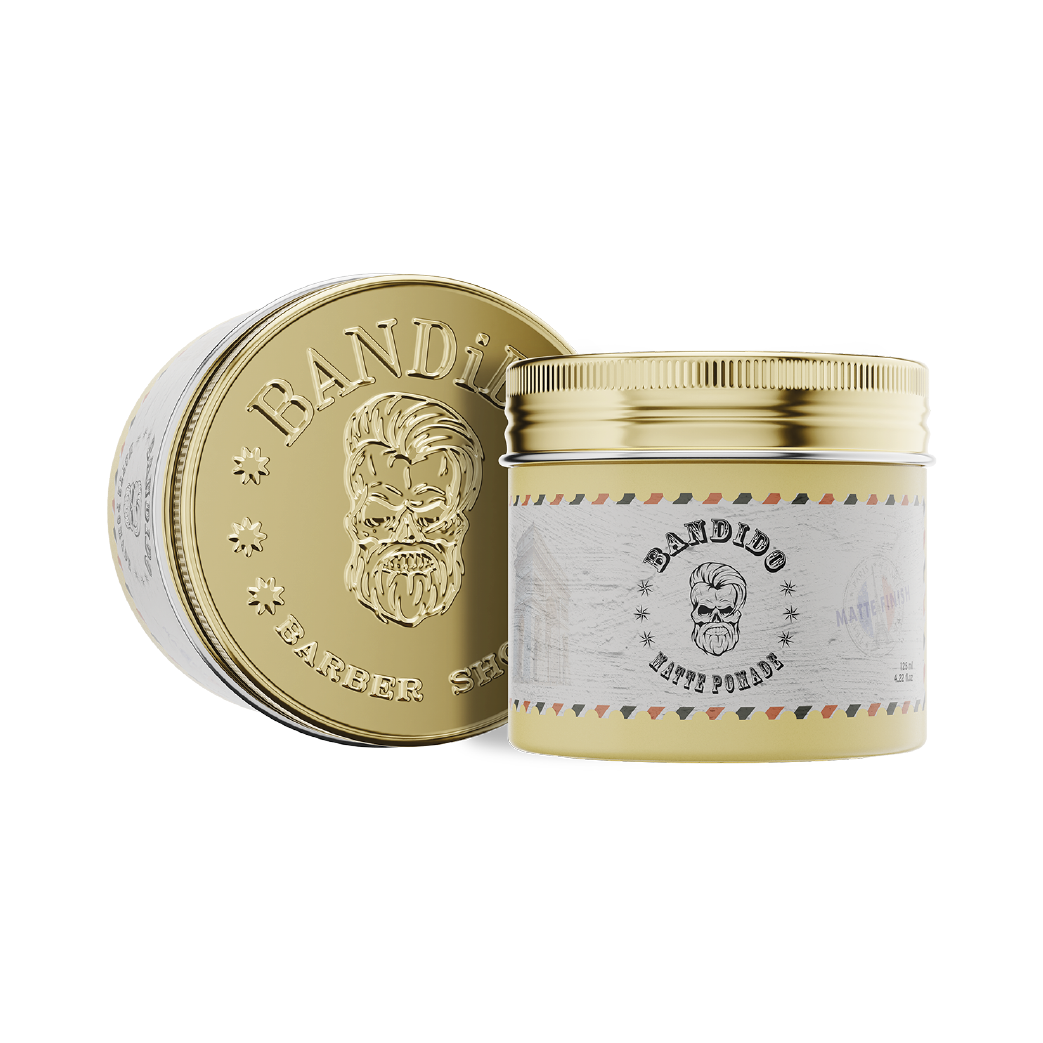 Ceară de Păr Profesională Bandido Matte Finish Pomade, 125ml – Fixare Puternică și Aspect Mat