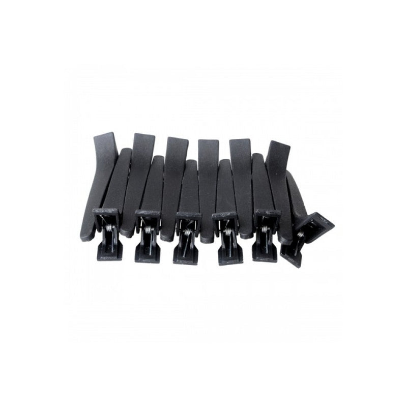 Clipsuri coafor set 12 negre