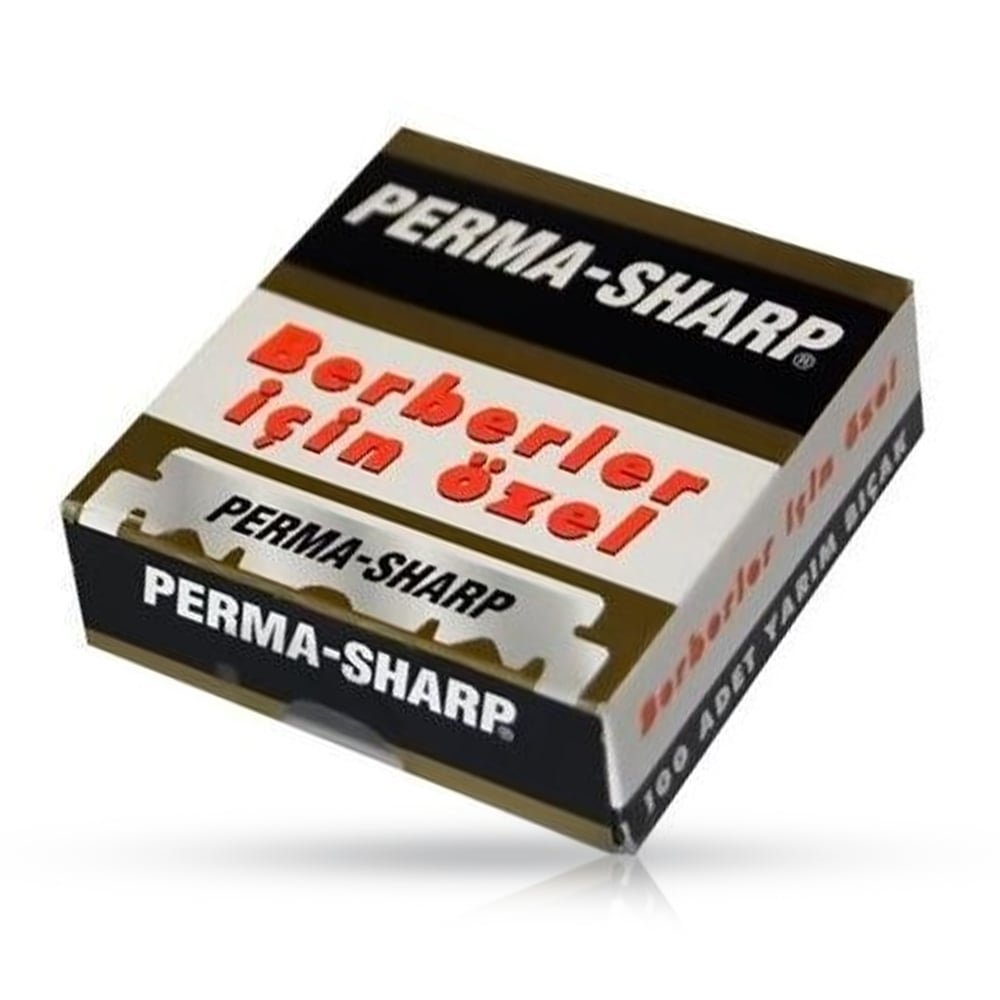 Lame de ras Perma-Sharp cu un singur tăiș, acoperite cu platină, cutie de 100 de bucăți