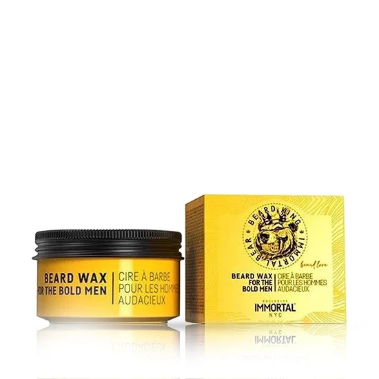 Ceară de barbă IMMORTAL Beard King, 50 ml, cu fixare flexibilă și finisaj mat