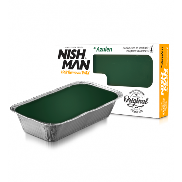 Ceara epilatoare - NISH MAN -  tavita 500 gr - Verde