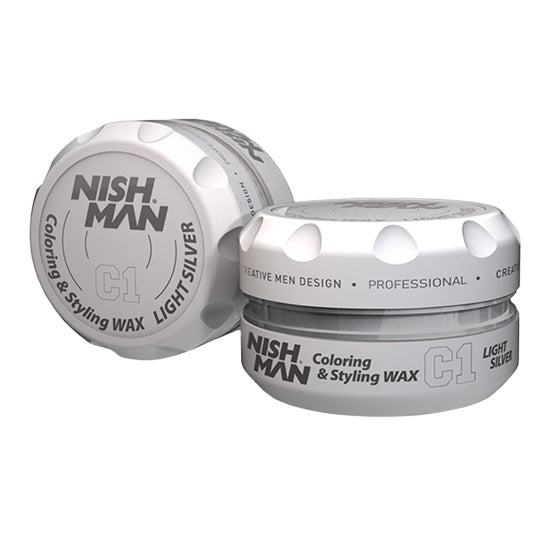 Ceara de par - NISH MAN C1 - colorata - Argintiu - 100 ml