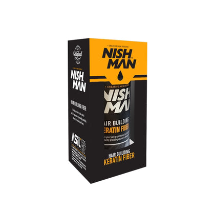 Pudra fiber pentru parul rar - NISH MAN - Saten deschis