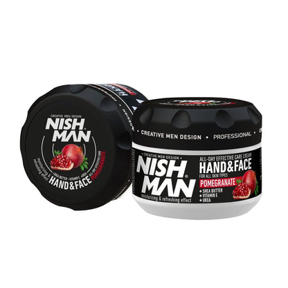 Cremă de mâini și față NISH MAN Pomegranate 300 ml din set