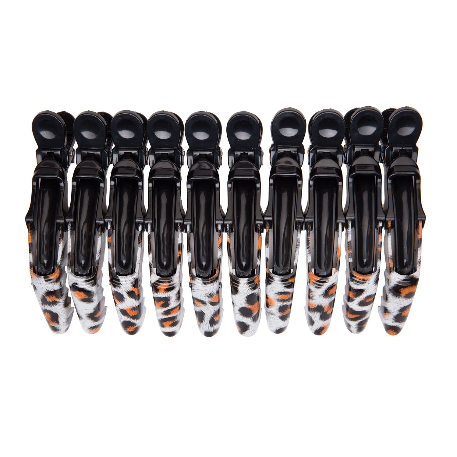 Clipsuri frizerie/coafor ABS - TONI&amp;GUY -  Portocaliu/Alb - 10 buc