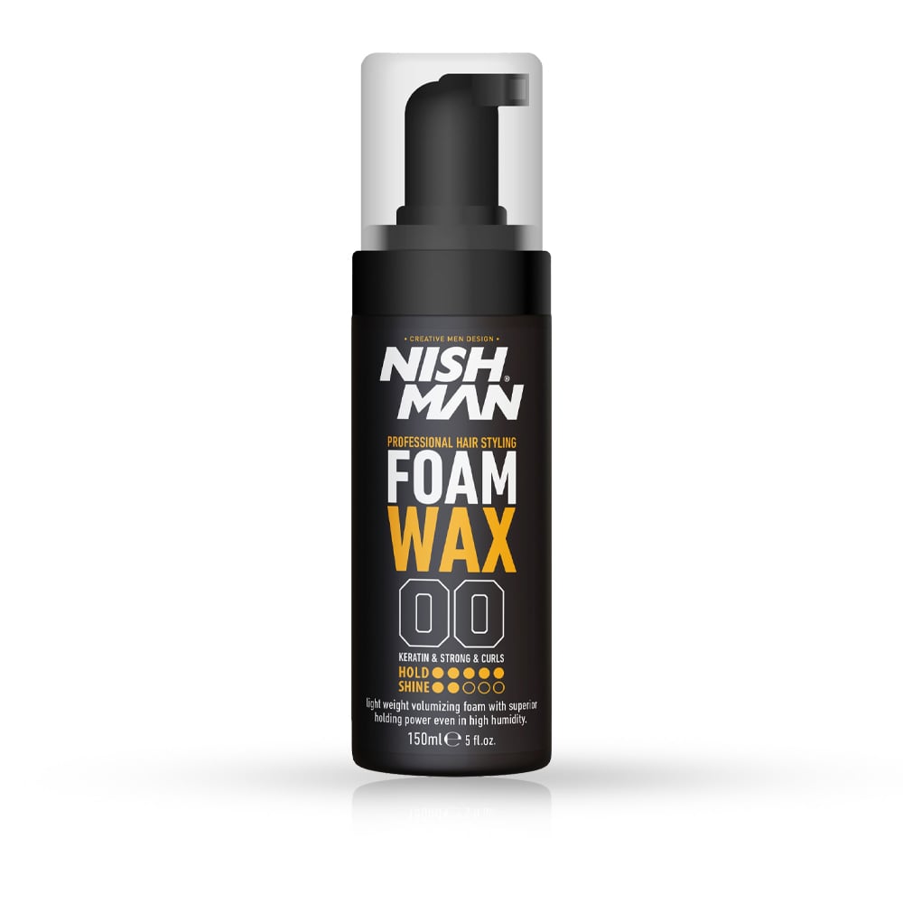 Ceara spuma - NISH MAN 00 - pentru par - 150 ml