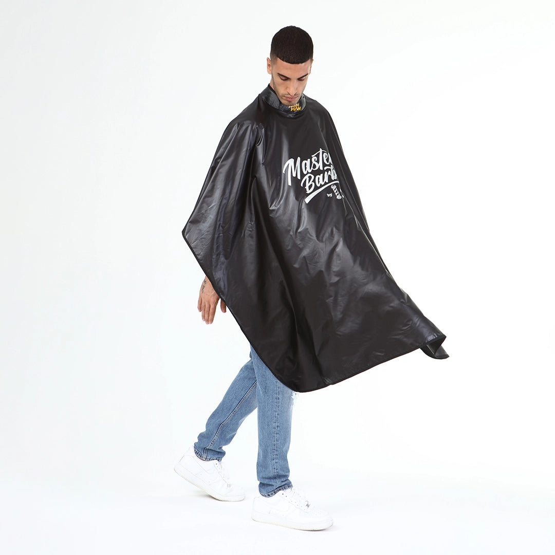 Pelerina - NISH MAN - frizerie/coafor MASTER BARBERS - Guler Neopren - Neagra