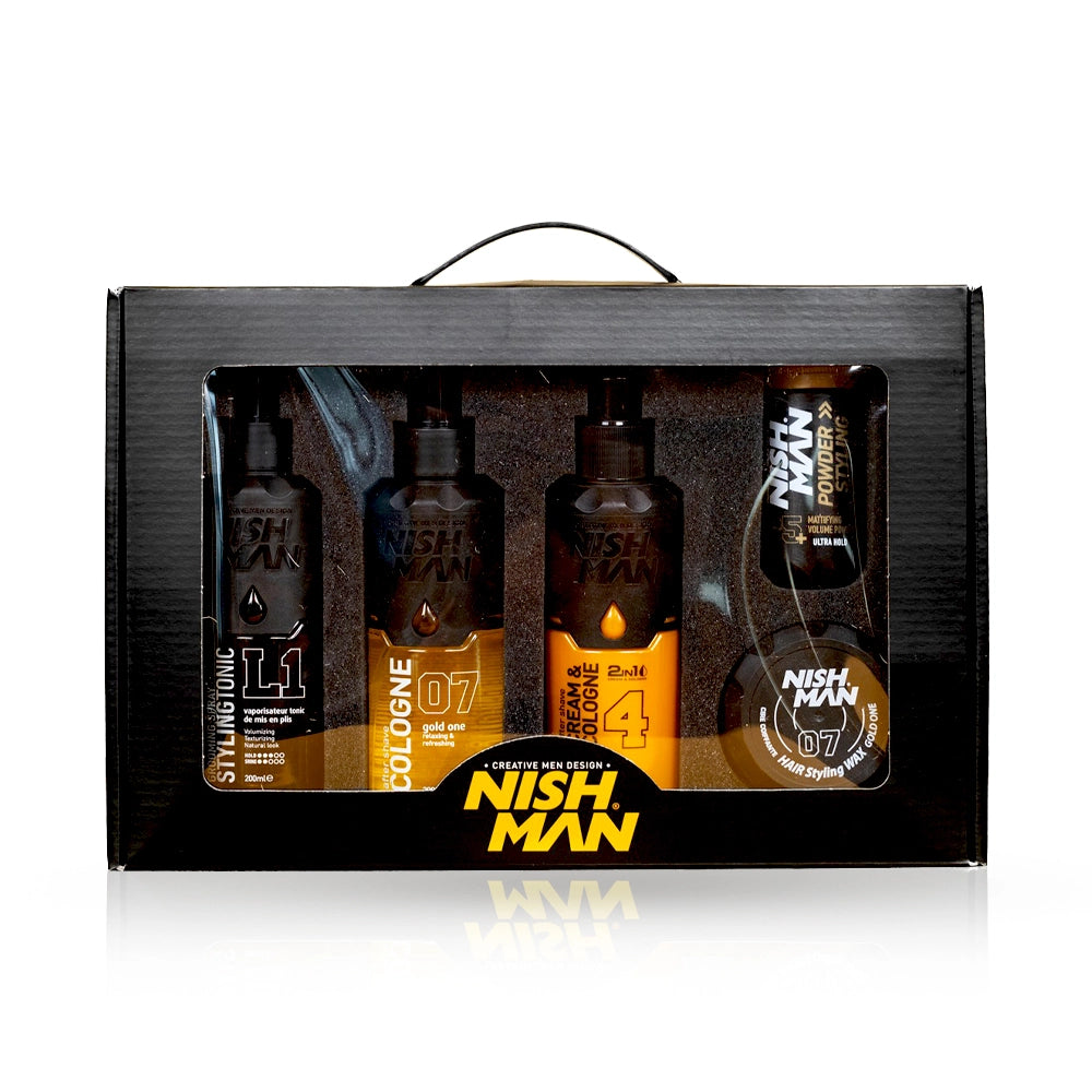 Set cadou NISH MAN - 5 produse - Gold
