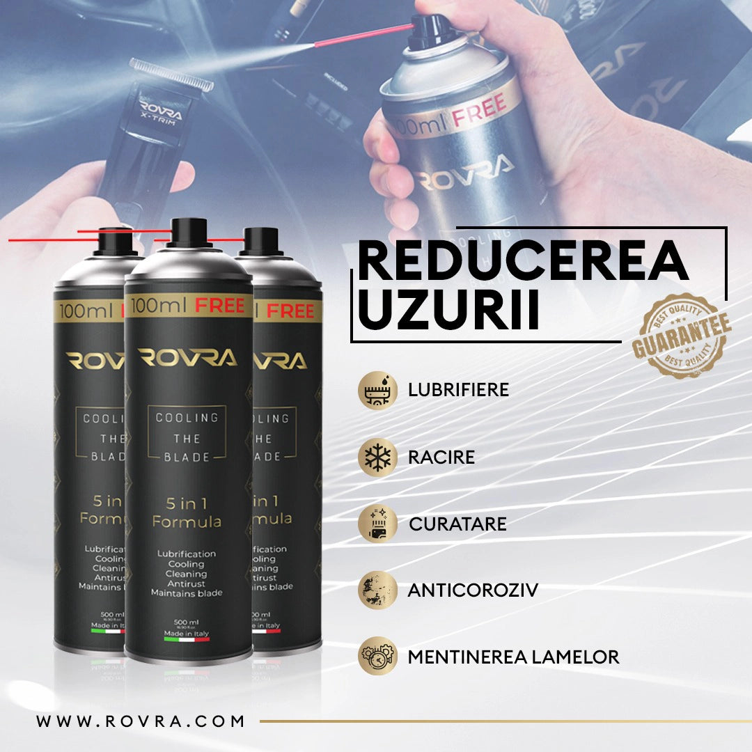 Spray de curatare - ROVRA - pentru masinile de tuns 5 in 1 - 500 ml