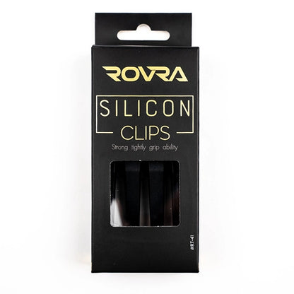 Clipsuri de par din silicon - ROVRA - set 4 bucati - Negru