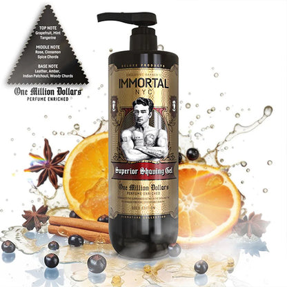 Gel de ras - IMMORTAL - One Million Dollars - 1000 ml