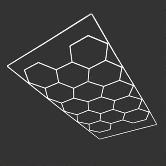 Sistem lumini led hexagonale - tip fagure - 4.84 x 2.43 m