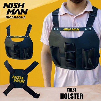 Vesta pentru ustensile frizerie - NISH MAN - Neagra