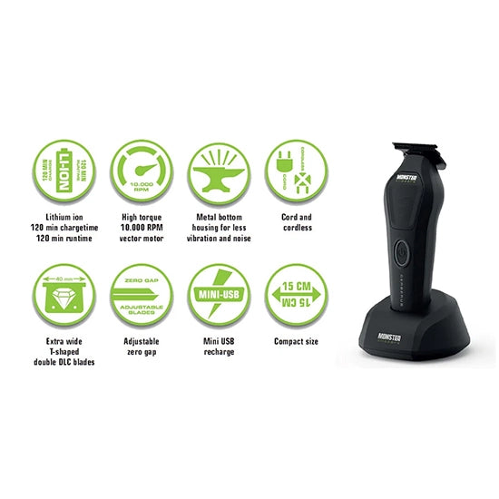 Masina de contur - MONSTER CLIPPER -  Cerberus - 10.000 RPM - fara fir