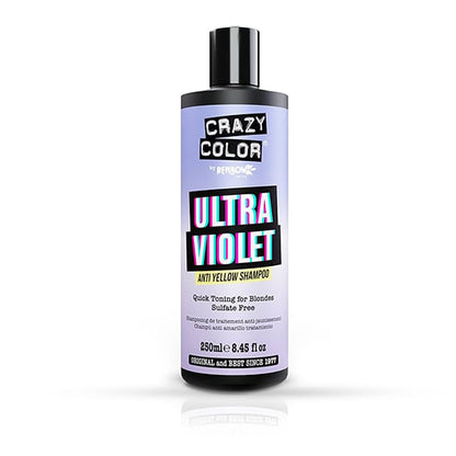 Sampon - CRAZY COLOR - Ultra Violet - cu efect anti-ingalbenire - 250 ml