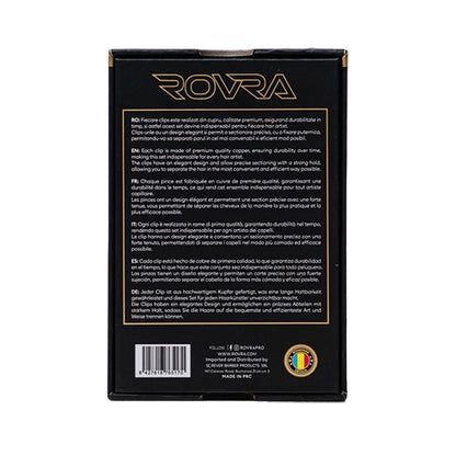 Clipsuri de par - ROVRA - set 4 bucati - Gold Mat