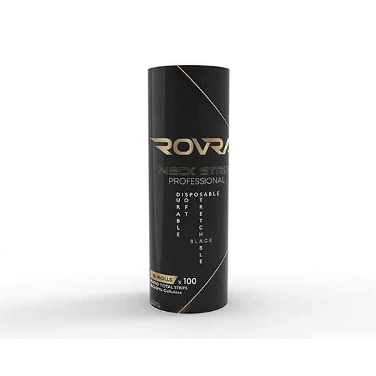 Gulere de hartie Rovra pentru frizerie - set 5 role - Negre
