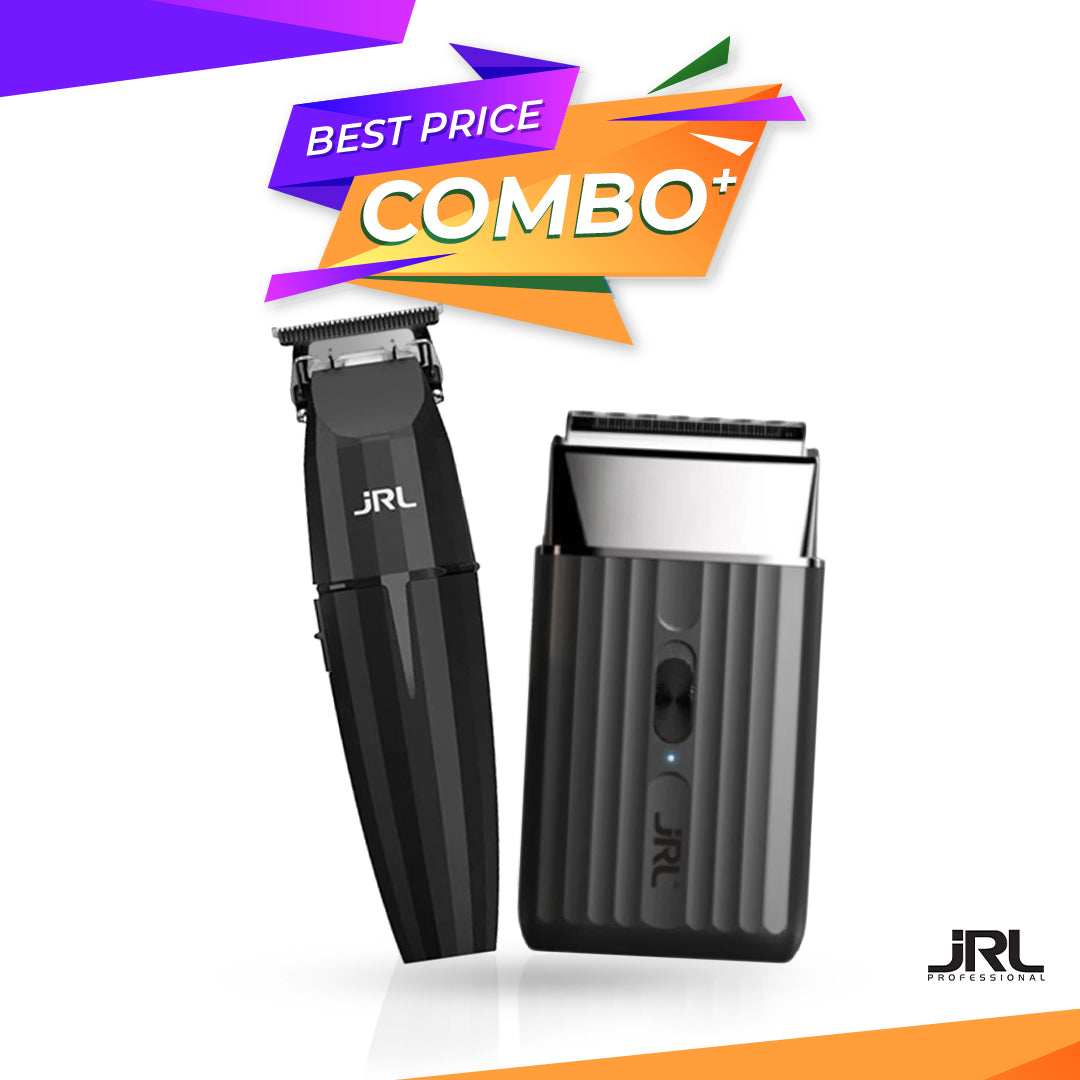 Set JRL ONYX - Masina de contur + Masina de ras (shaver) - Black - fara fir