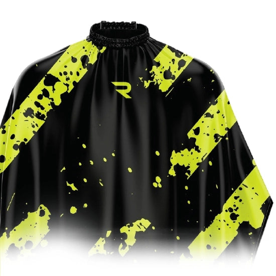 Pelerina coafor/frizerie - ROVRA - Splash - Verde/Negru