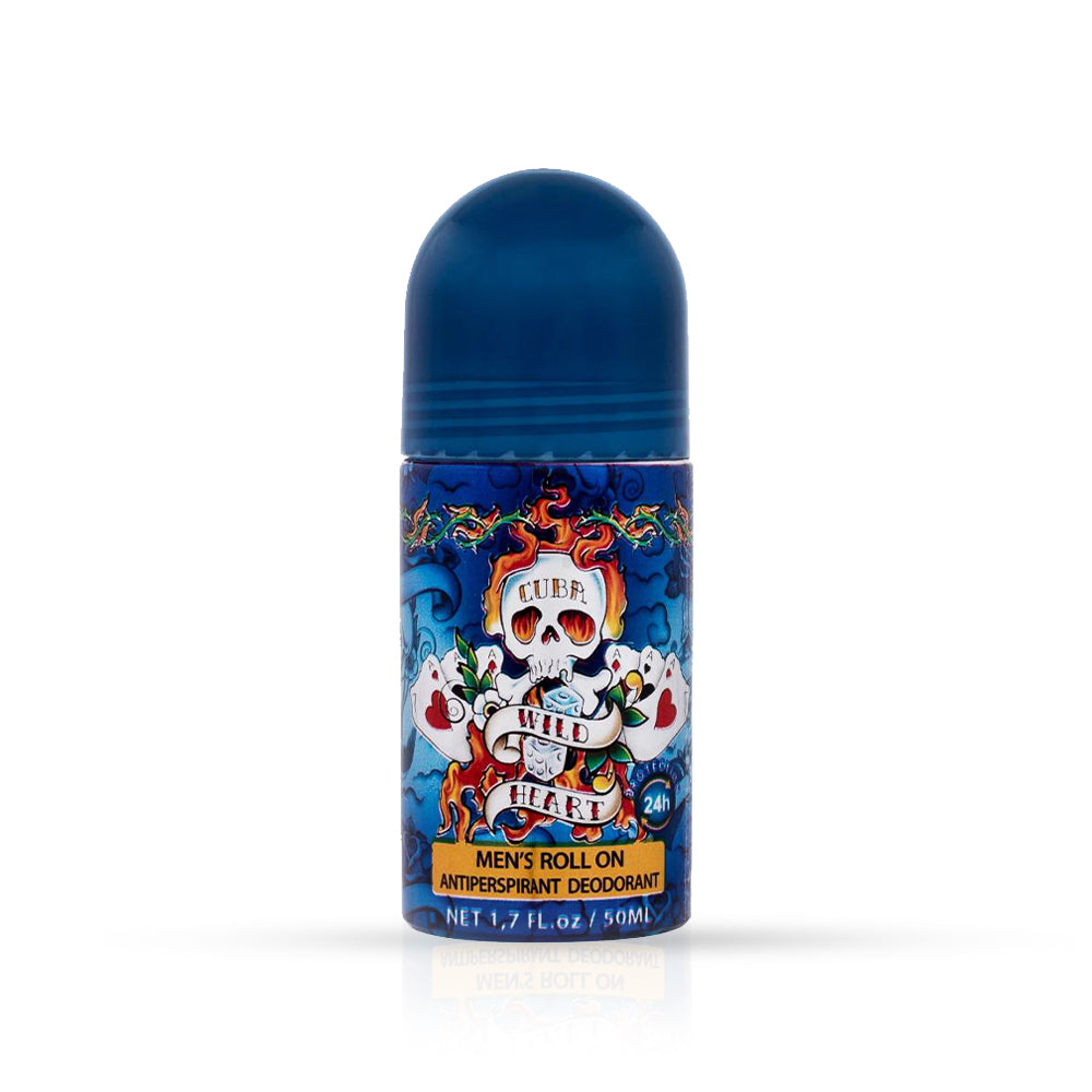 Deodorant Roll on - CUBA - pentru barbati - Wild Heart - 50 ml