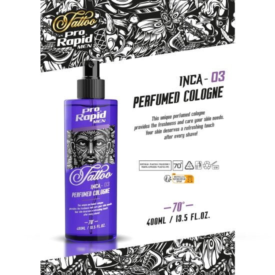 After shave colonie - PRORAPID - Tattoo INCA - 03 - 400 ml