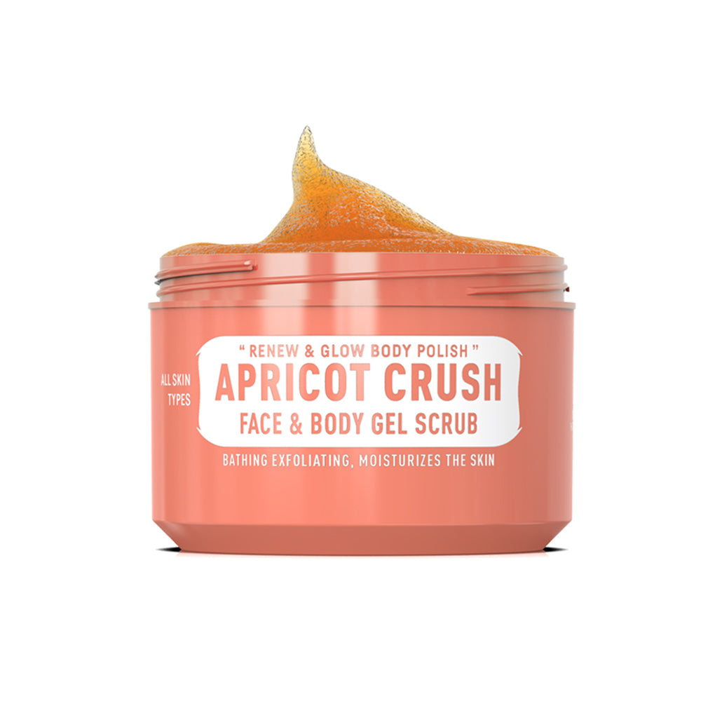 Scrub gel - IMMORTAL - Apricot - pentru fata si corp - 300 ml