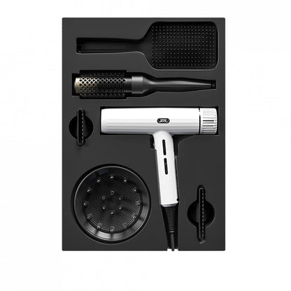 Set Uscator de par - JRL FORTE PRO - Alb - FP2020H + Perie de coafat + Perie pentru par