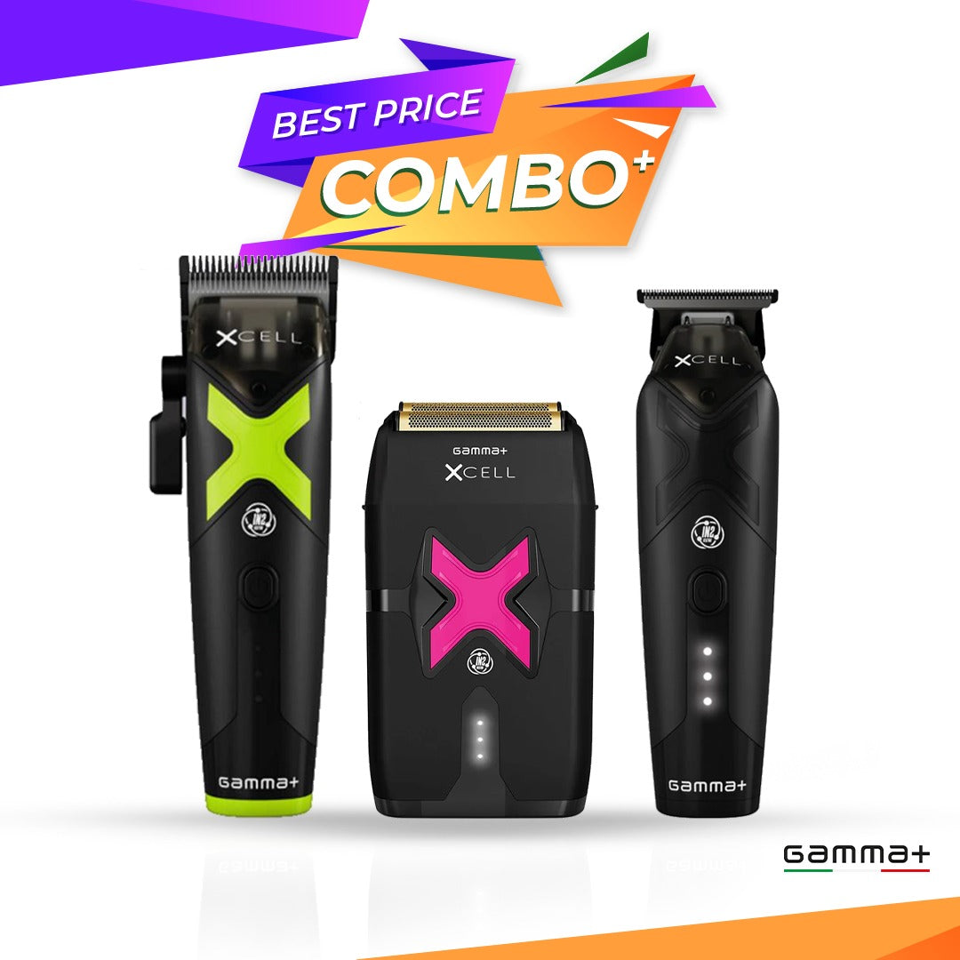Set GAMMA+ XCELL  - Masina de tuns + Masina de contur + Masina de ras