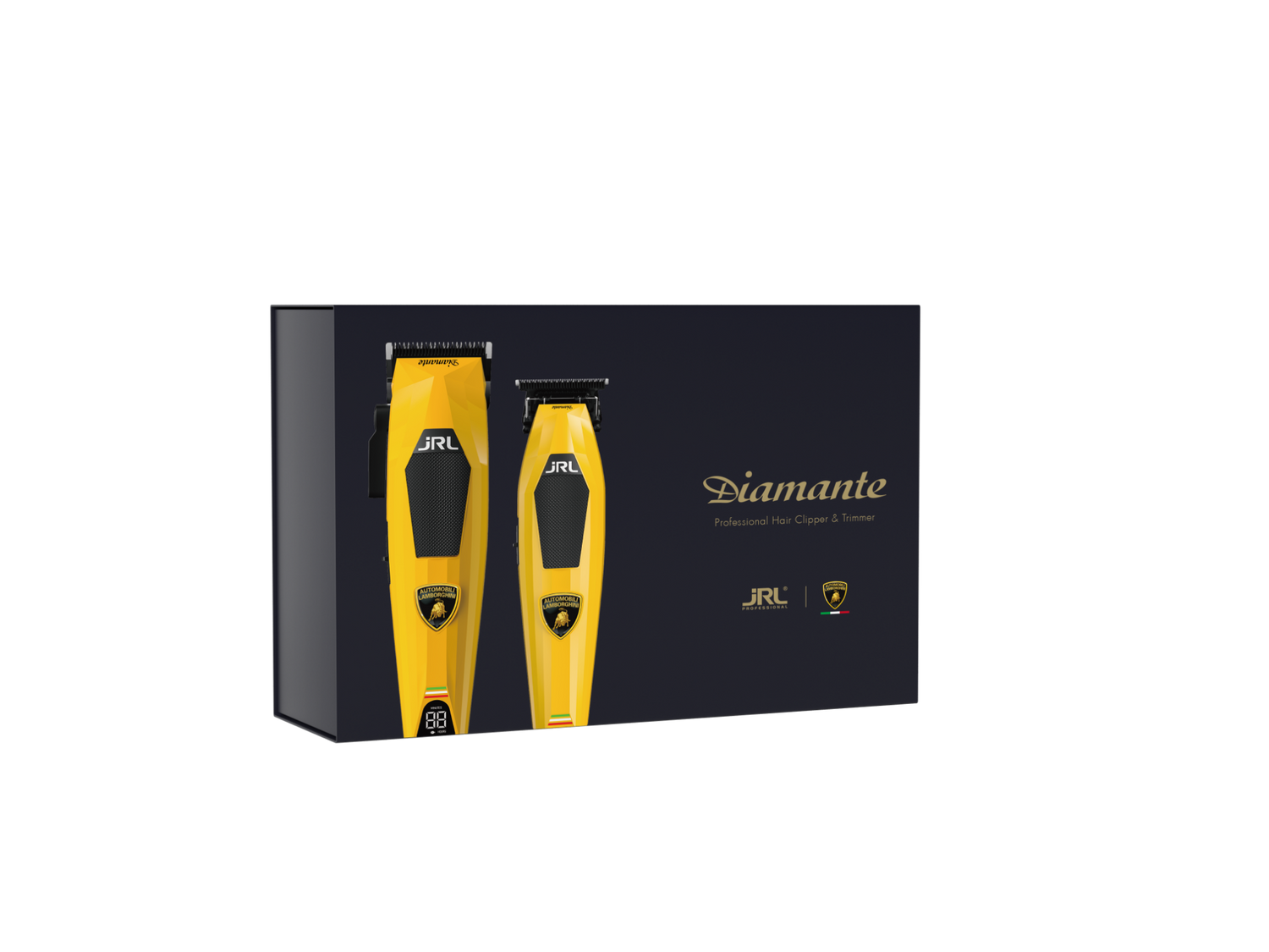 Set JRL Profesional -Lamborghini Diamante - Masina de tuns 2025C + Masina de contur 2025T - Yellow - fara fir